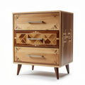Wooden Nightstand with Three Drawers for Bedroom Storage – 50 x 40 x 70cm