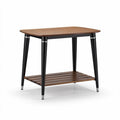 Wooden Coffee Table with Lower Shelf for Living Room, Made of Solid Wood, 60 x 40 x 75cm
