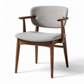 Wooden Dining Chair with Upholstered Seat – Suitable for Dining Spaces – Main Material: Wood and Fabric – 55 x 55 x 80cm