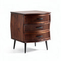 Wooden Nightstand with Three Drawers for Bedroom Storage – 60 x 40 x 70cm