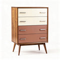 Wooden Chest of Drawers for Bedroom Organization, Made of MDF and Solid Wood, 90 x 60 x 40cm