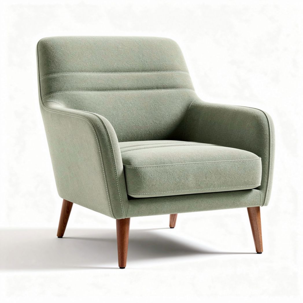 Fabric Lounge Chair for Living Room Seating – Upholstered Material – 80 x 75 x 80cm