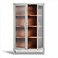 Metal And Wood Display Cabinet For Storage And Organization – 80 x 40 x 160cm
