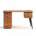 Wooden Office Desk with Storage Drawers – Suitable for Workspaces – Made of Solid Wood – 120 x 60 x 75cm