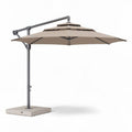 Patio Umbrella for Outdoor Shade – Fabric and Metal Construction – 220 x 300 x 250cm